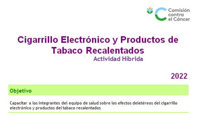 imagen de Cigarrillo Electrónico y Productos de Tabaco Recalentados Actividad Híbrida 2022